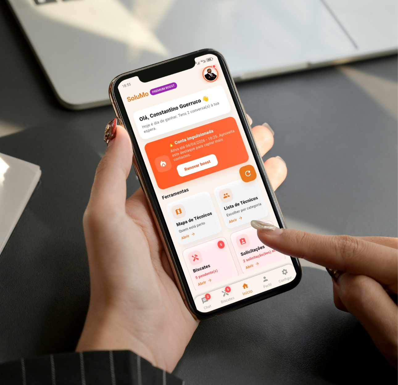 SoluMo - plataforma principal de serviços, mobilidade e oportunidades